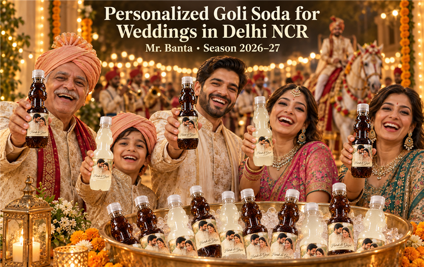 Personalized Goli Soda for Weddings in Delhi NCR: The 2026–27 Welcome Drink Guide