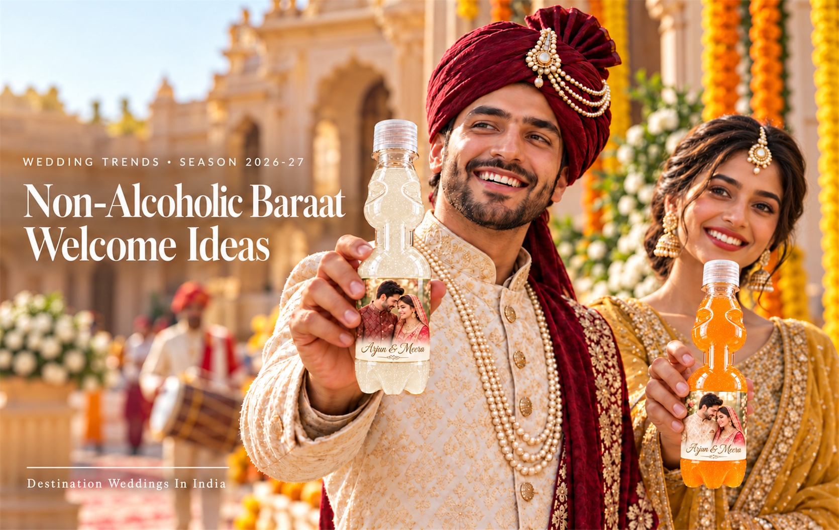 Non-Alcoholic Baraat Welcome Ideas in India for Destination Weddings: Fizz, Flavour and Zero Hangover